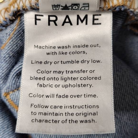 Frame Le Skinny de Jeanne Jeans Women Sz 29 31X29 Scooped Frayed Hem Distressed - Picture 9 of 14